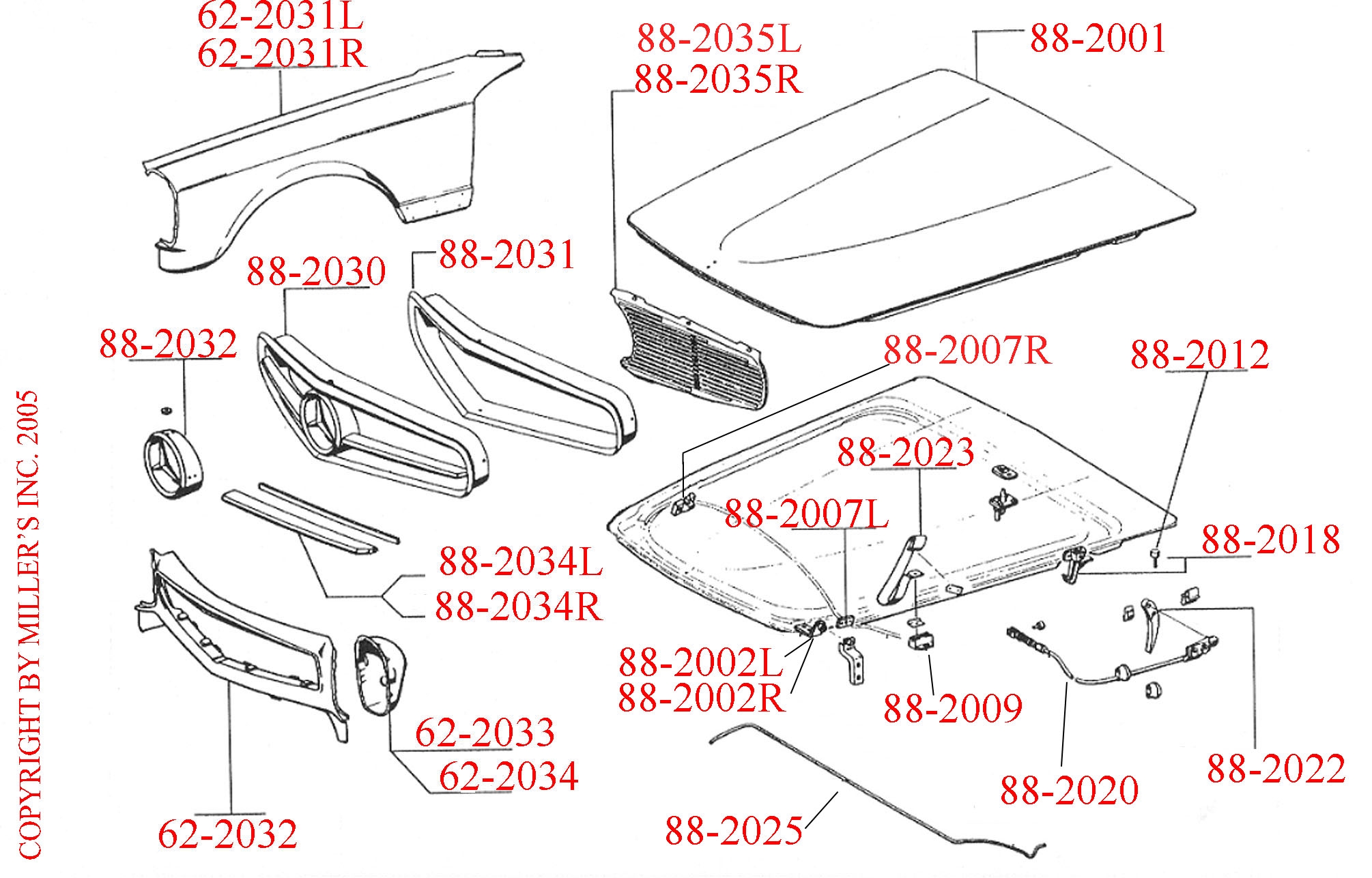 HOOD CABLE HANDLE