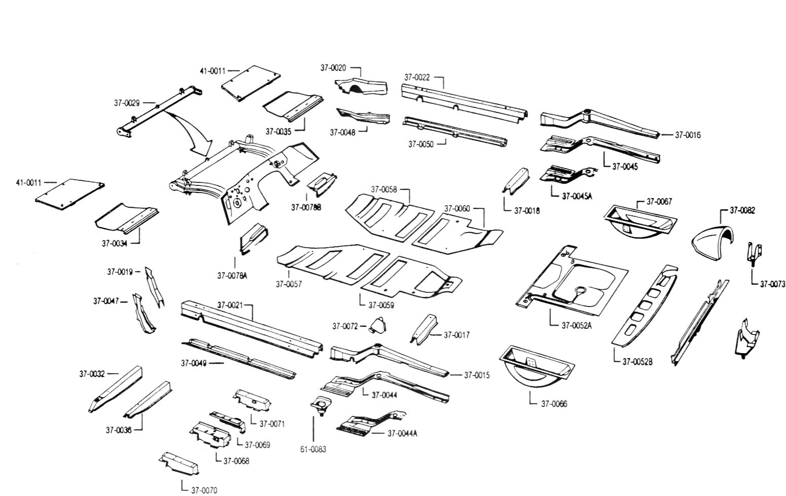 REAR FLOOR PAN - LEFT