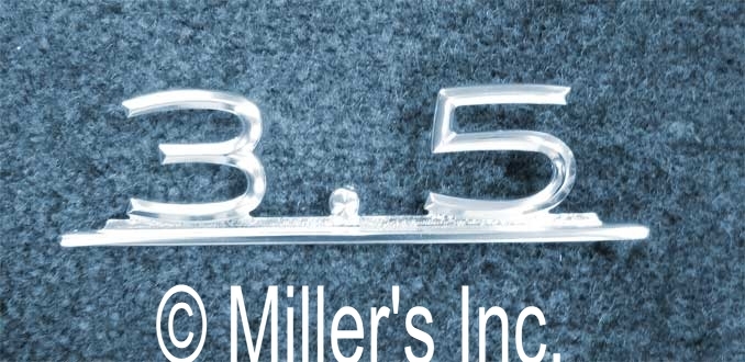 "3.5" TRUNK EMBLEM