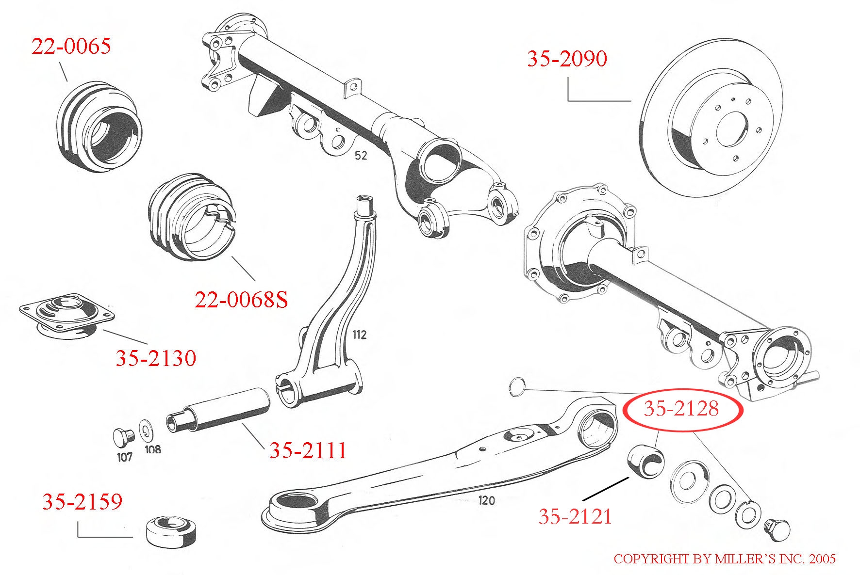 THRUST ARM REPAIR KIT