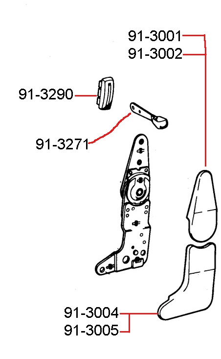 BACKREST RELEASE LEVER