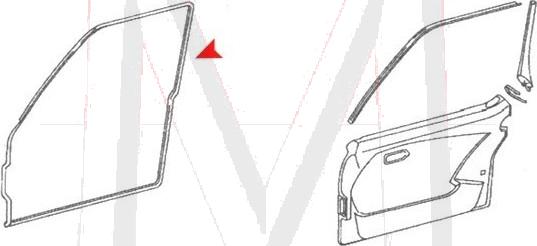 DOOR SEAL, FRONT RIGHT
