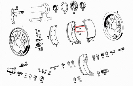 RETURN SPRING LEFT