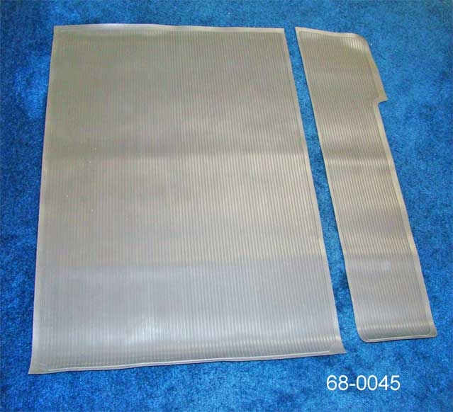 TWO PIECE RUBBER TRUNK MAT SET