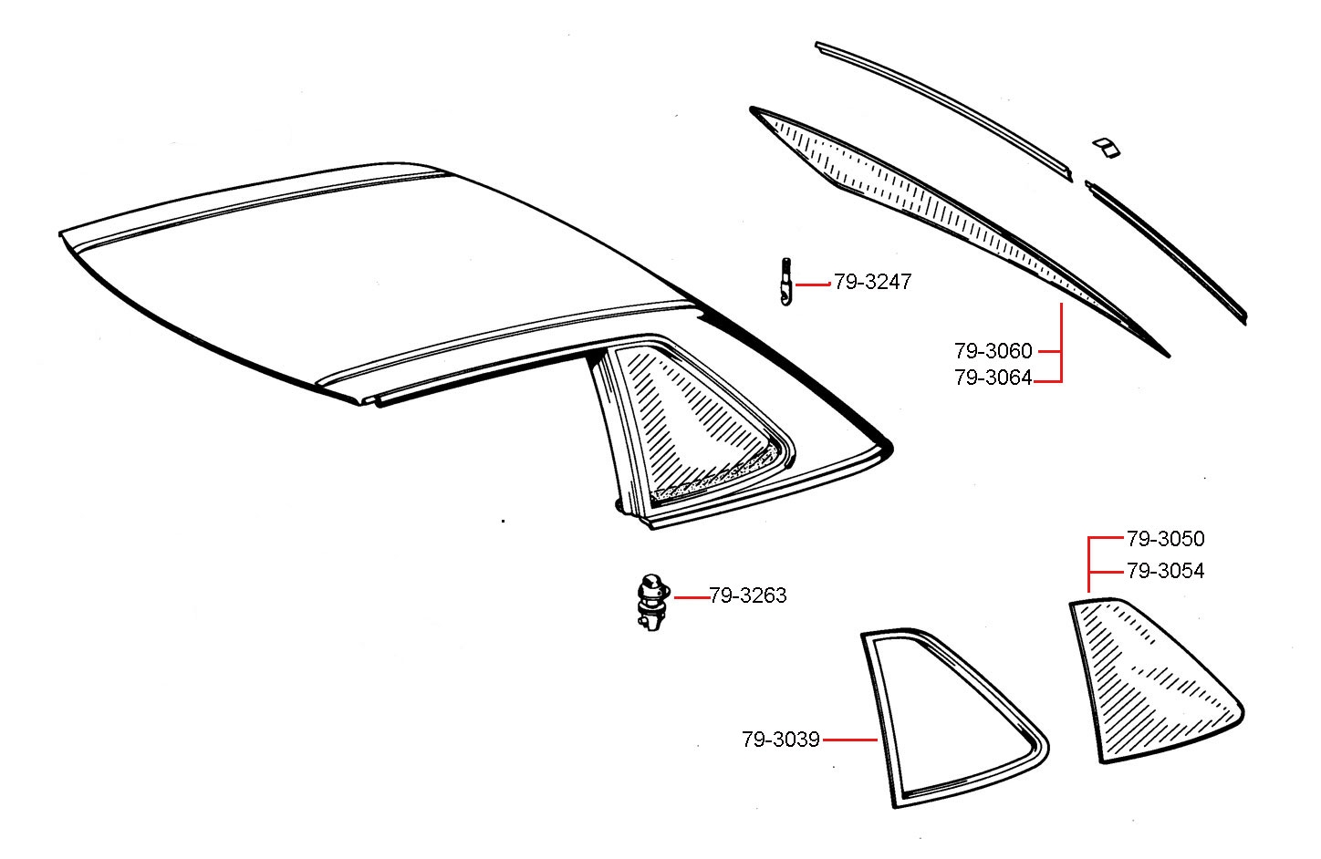 REAR HARDTOP GLASS - HEATED