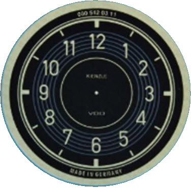 CLOCK DIAL FACE - 190SL