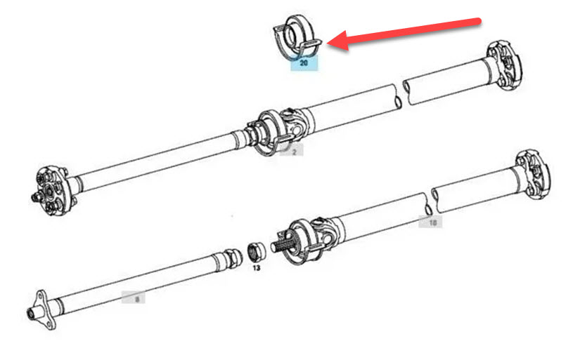 DRIVESHAFT MOUNT