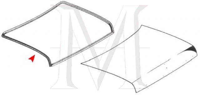 TRUNK LID RUBBER SEAL