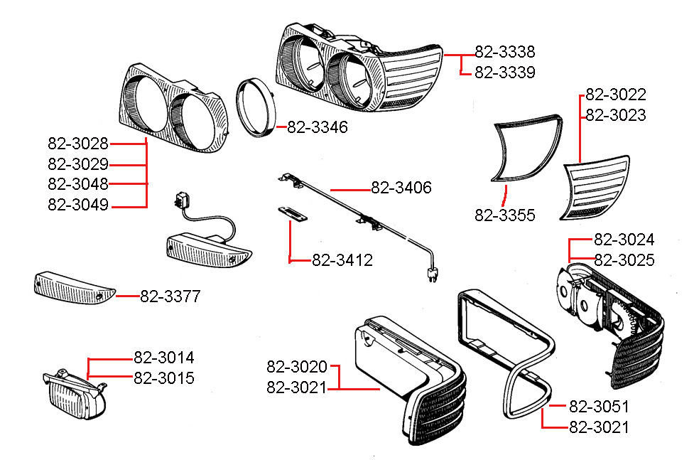 HEADLIGHT ASSEMBLY - U.S.