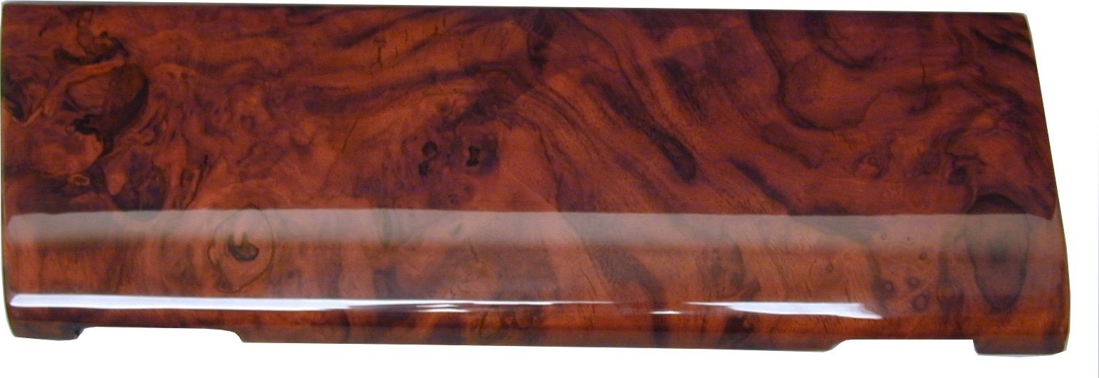 BURL WOOD GLOVE BOX COVER