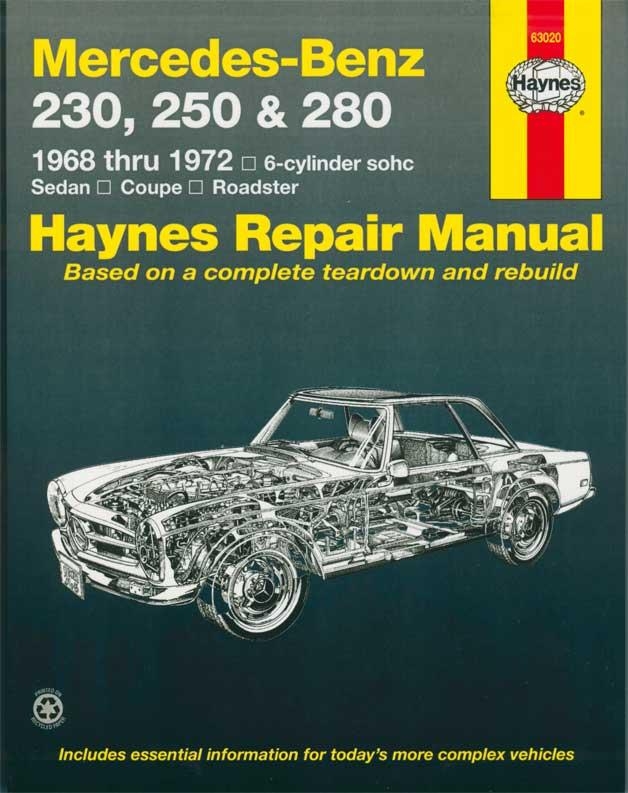 230SL 250SL 280SL HAYNES REPAIR MANUAL