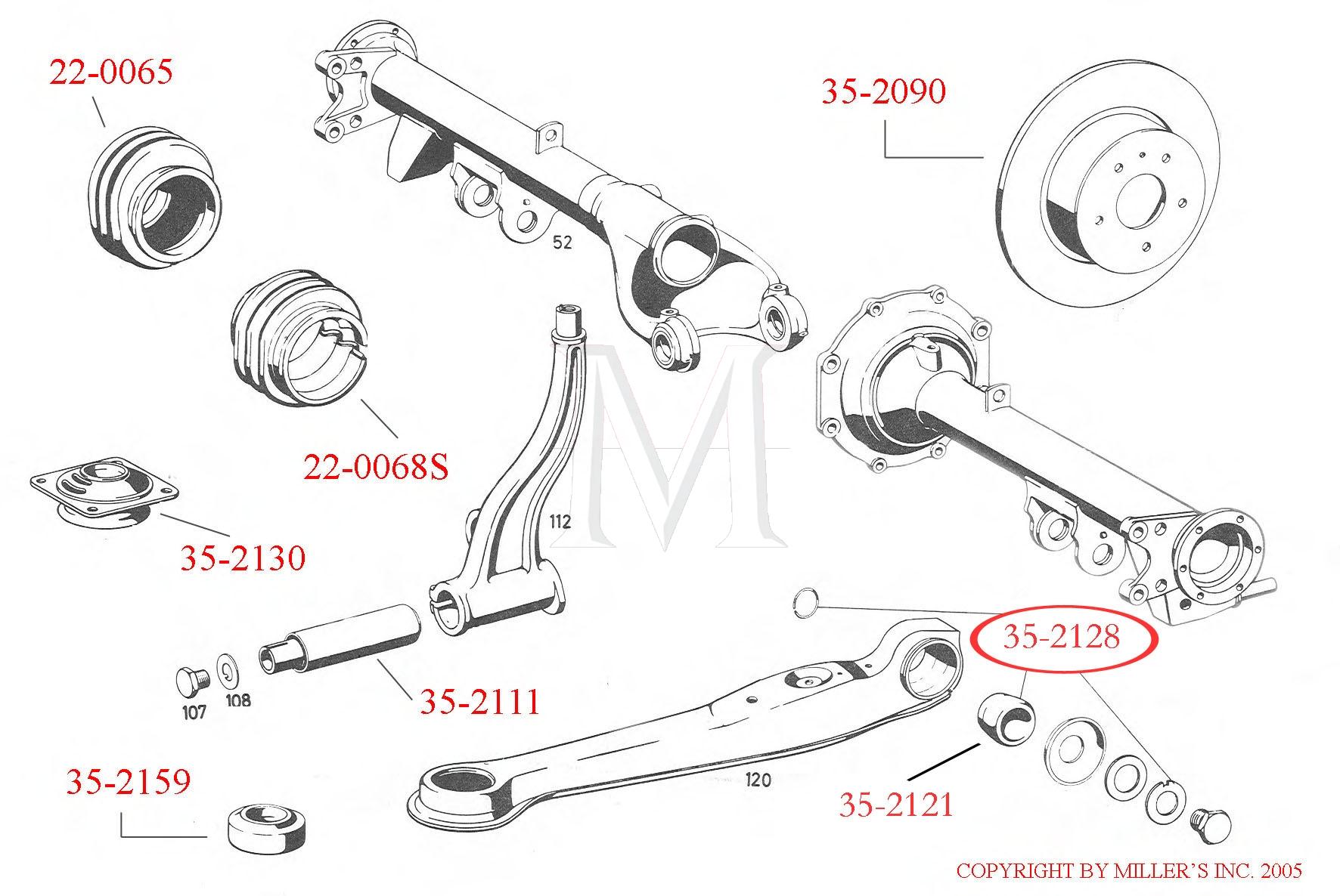 AXLE SUPPORT RUBBER MOUNT