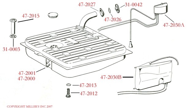 230SL GAS TANK