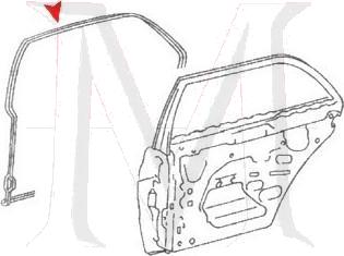 LEFT REAR DOOR SEAL