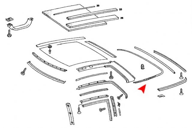 HARDTOP REAR BASE SEAL