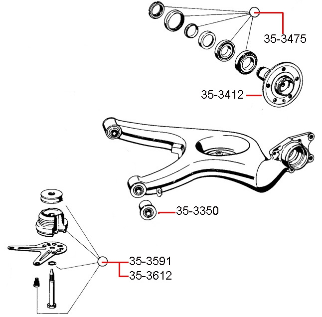 SUBFRAME MOUNT KIT - REAR SL