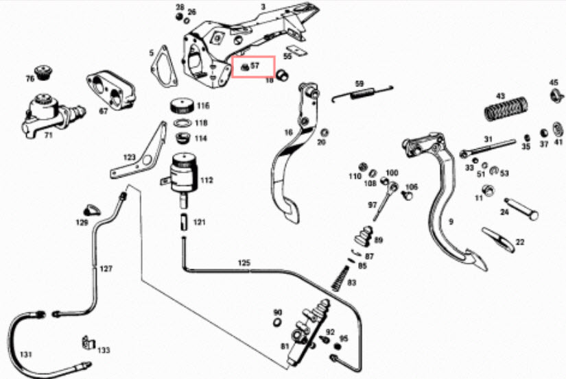 CLUTCH PEDAL BUMPER