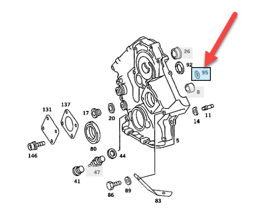 TIMING COVER O-RING