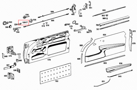 DOOR LOCK SCREW COVER CHROME TAB